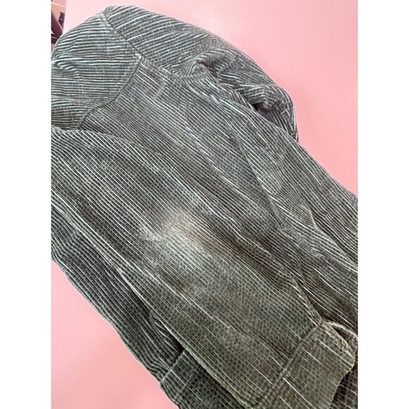 Nordstrom Green Corduroy‎ Jacket With Button Front & Pockets Size M - Picture 9 of 11